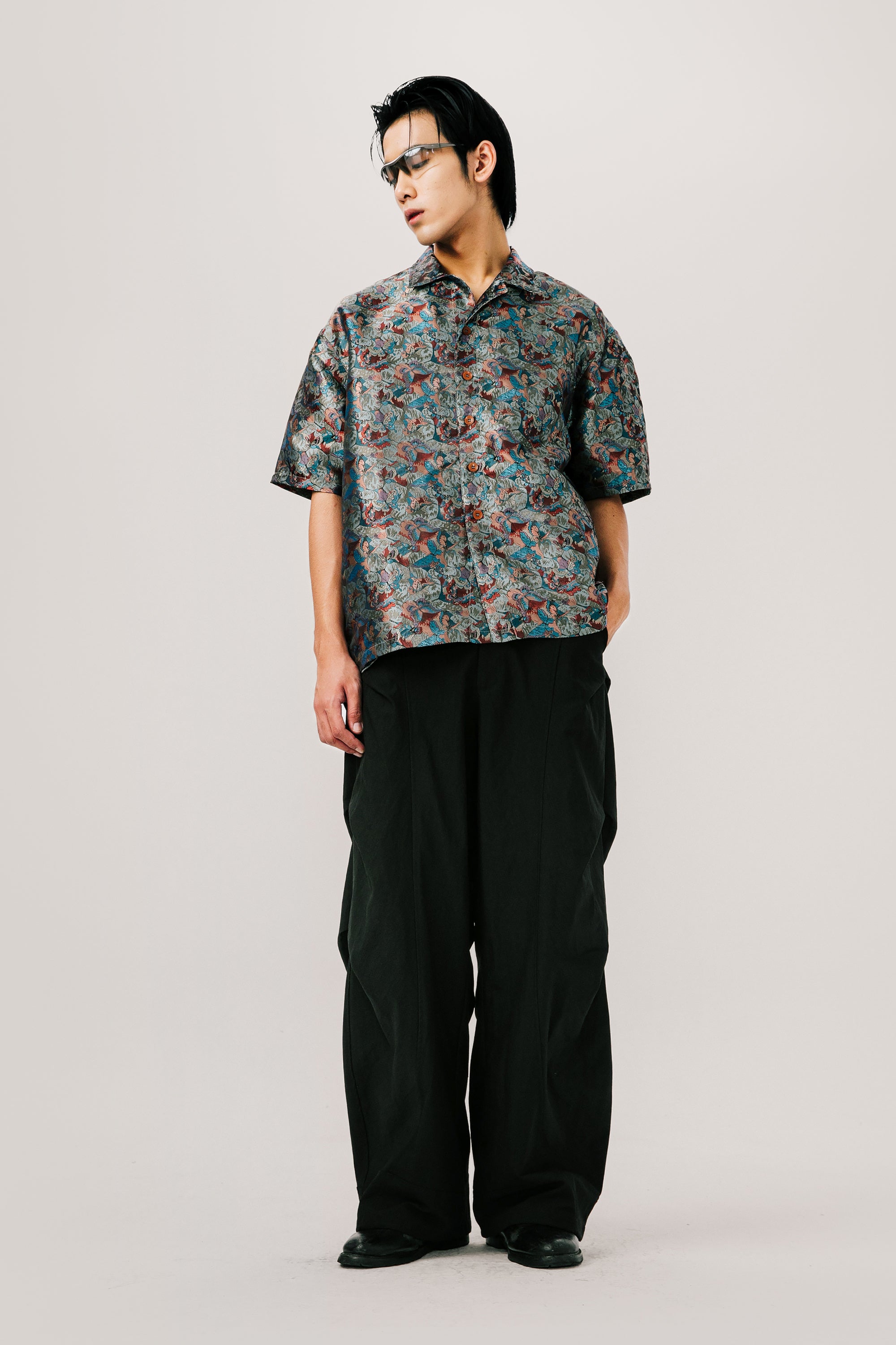 金JINEASTERNAU 花蝴蝶襯衫 古巴領 蝴蝶圖騰 - 6