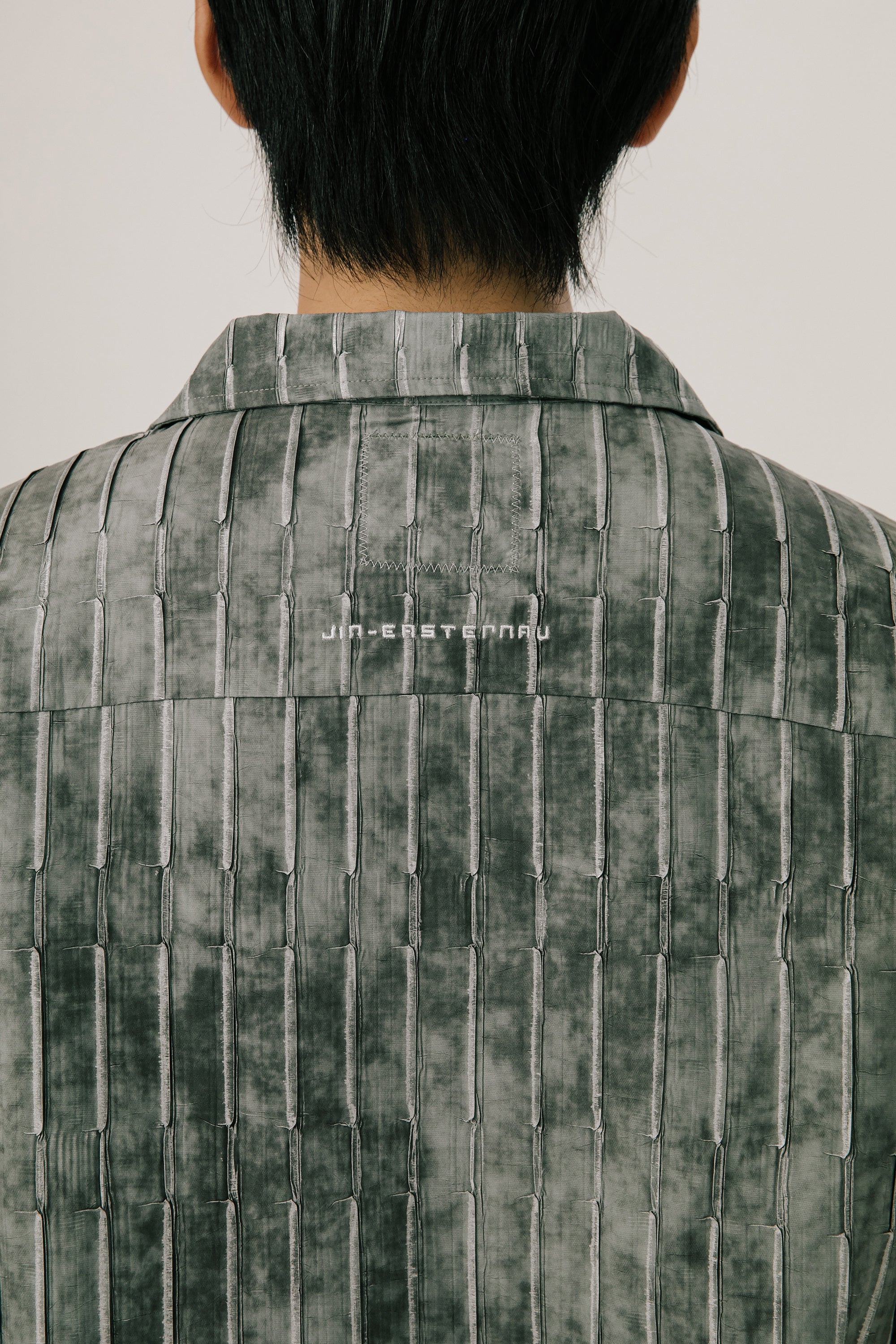 Ink Wash Foil-Print Washed Long Shirt (Ships 11/10)