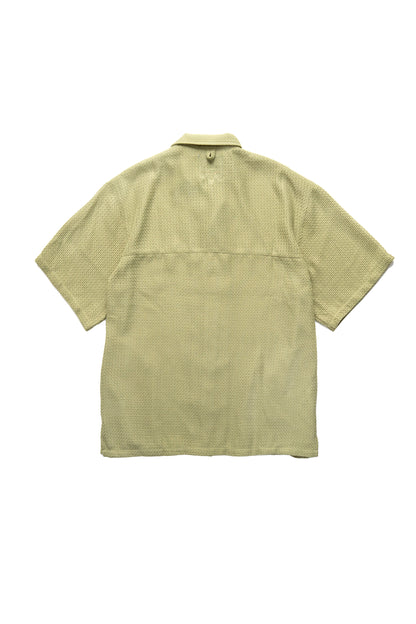 Mesh Hollowed-out Shirt 網格簍空洞洞襯衫-綠