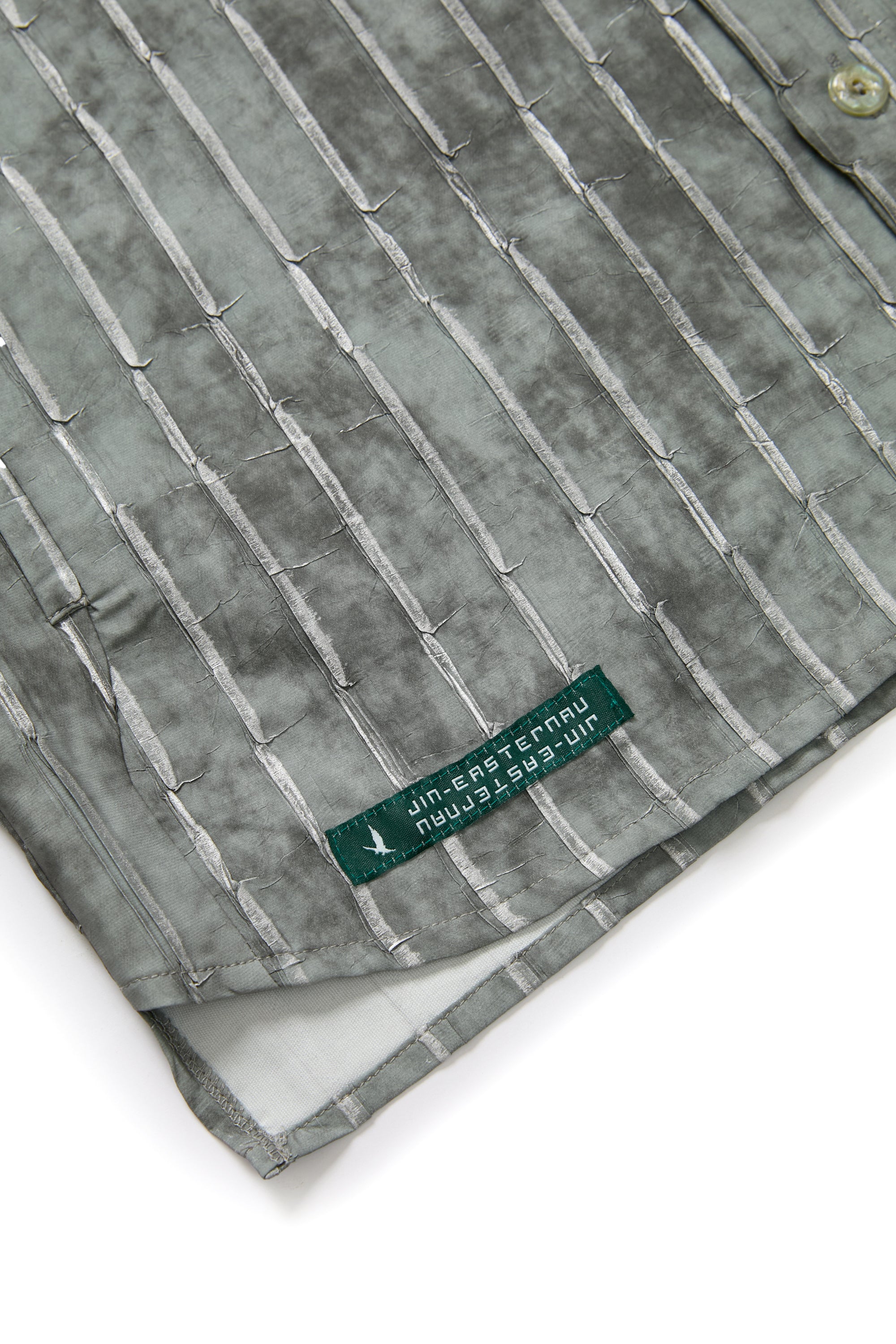 Ink Wash Foil-Print Washed Long Shirt (Ships 11/10)