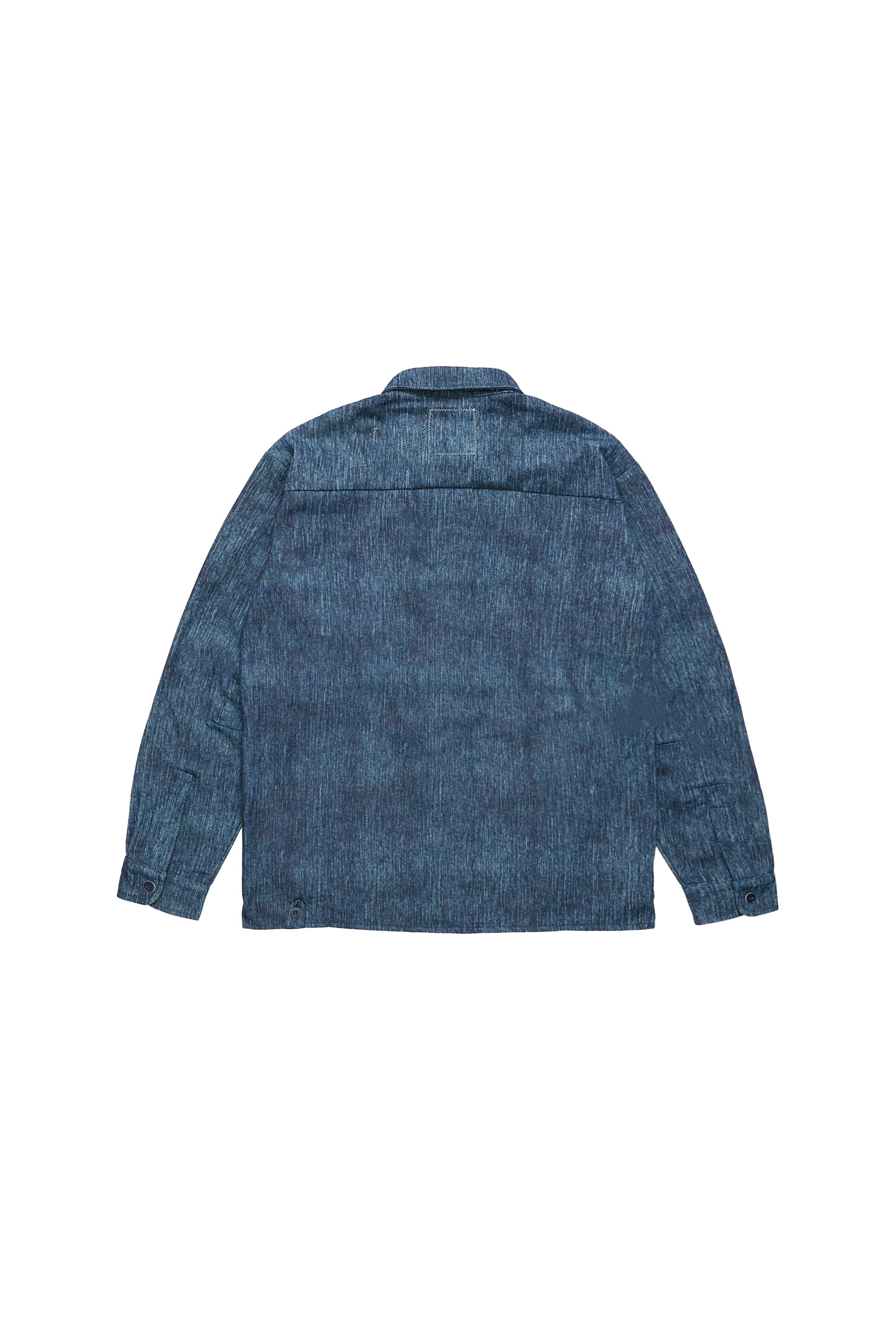 縦綾 デニム ロングシャツ（11/10発送）